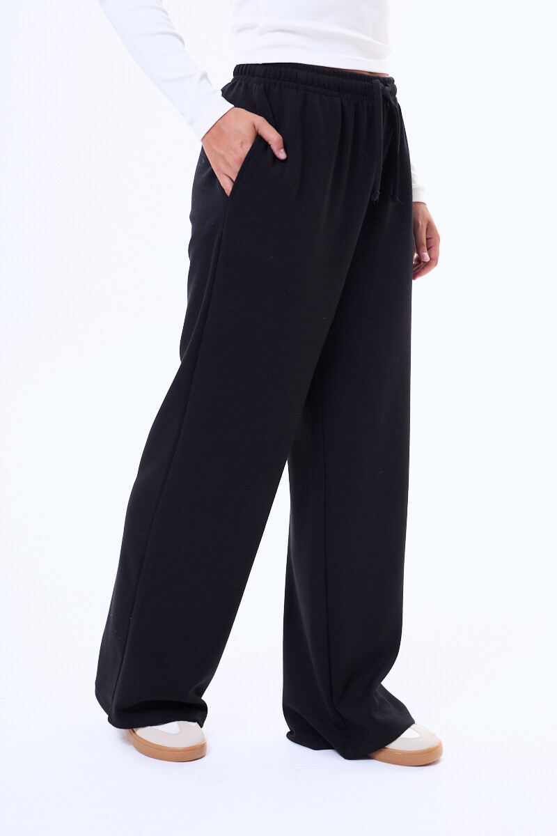 Pantalon de felpa Santa Negro