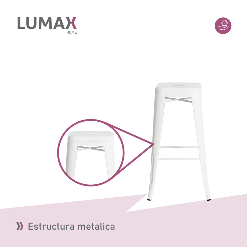 Taburete Tolix Hogar Pub Muebles Blanco