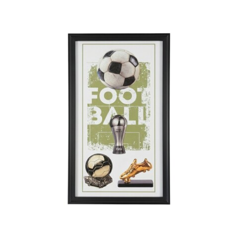 CUADRO RECT DIS FUTBOL 59X39CM Unica