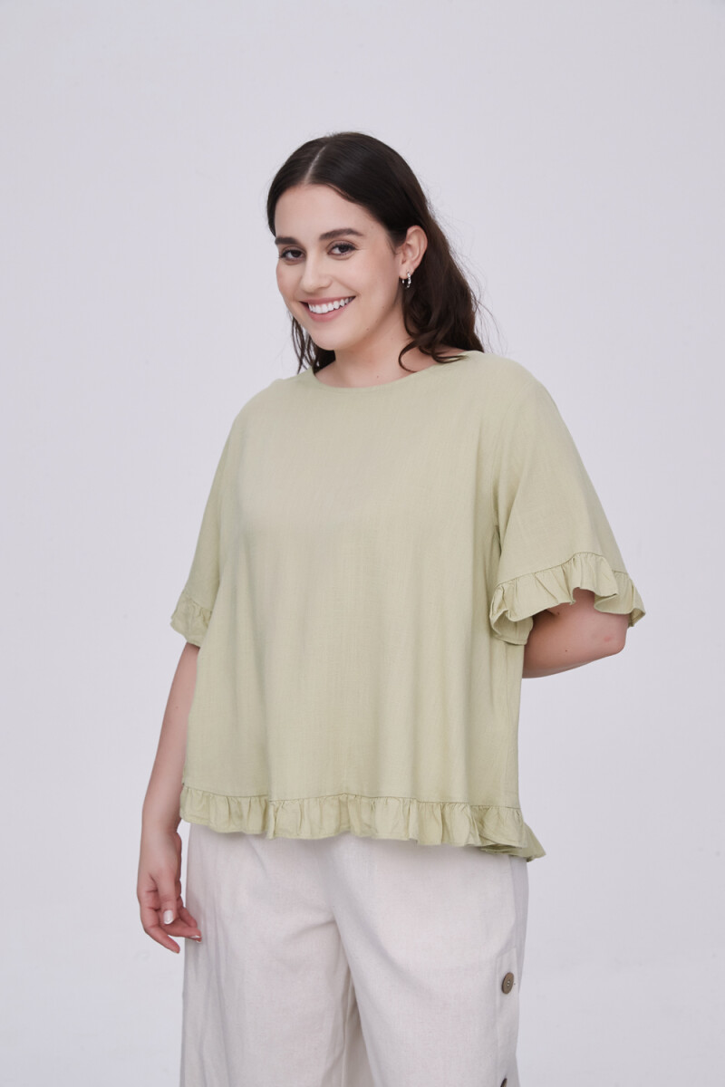 Blusa Abbas - Verde Oliva Claro 