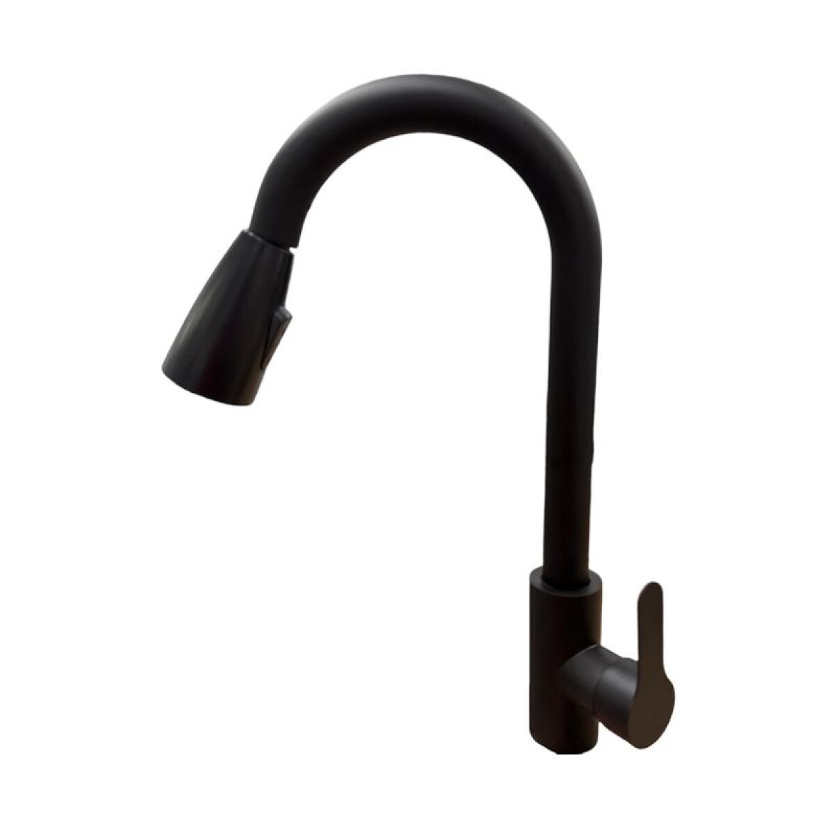 MEZCLADORA PARA MESADA DE ACERO NEGRO MATE - ROSETA EXTRAIBLE 