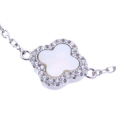 Pulsera de Plata 925 Rodina , Nacar con circonias Pulsera de Plata 925 Rodina , Nacar con circonias