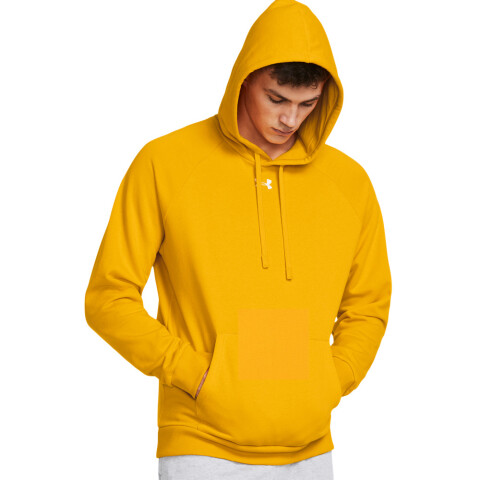 UA Rival Fleece Hoodie-YLW YLW-750