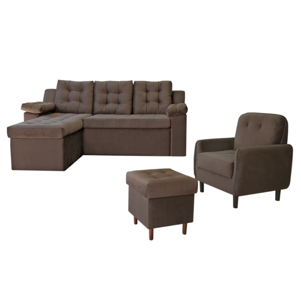 Sofá Abba Ravena TCH Puff Polt 