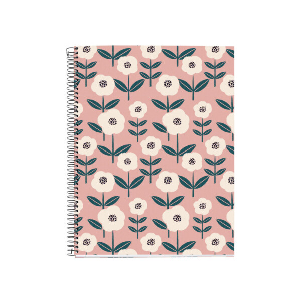 Cuaderno A4 Rayado - MiquelRius Pink Floral
