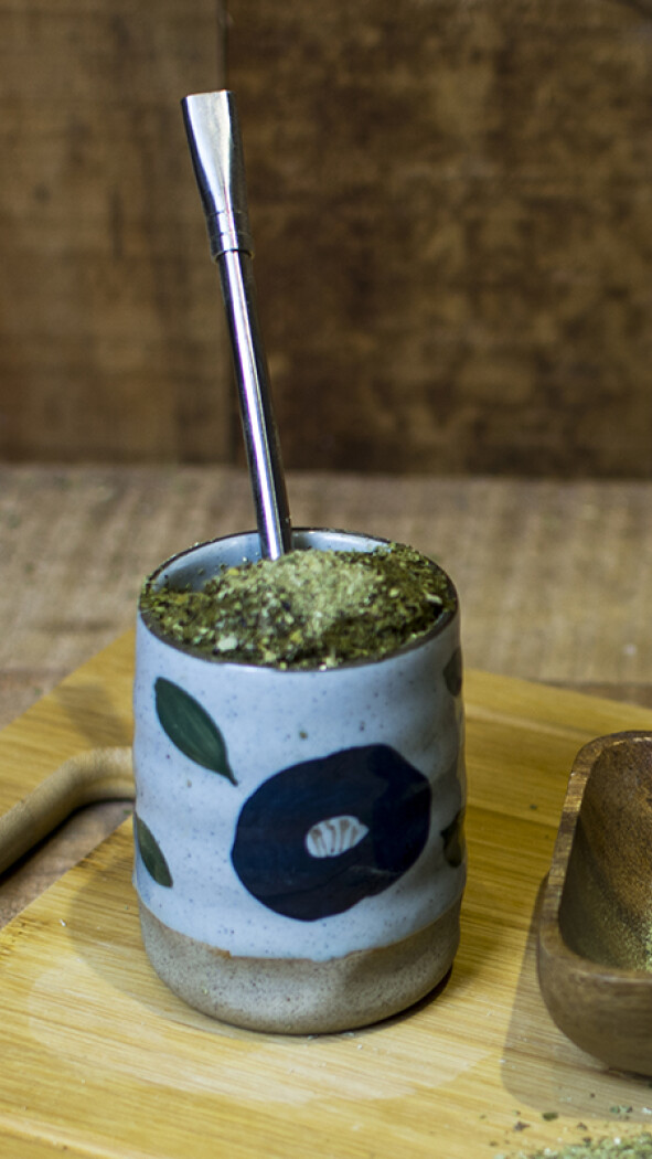 MATE ALBANIA FLOR AZUL