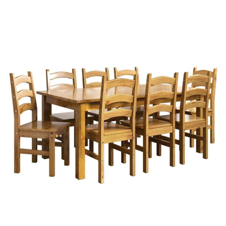 Juego de comedor 8 sillas 180 cm Italia