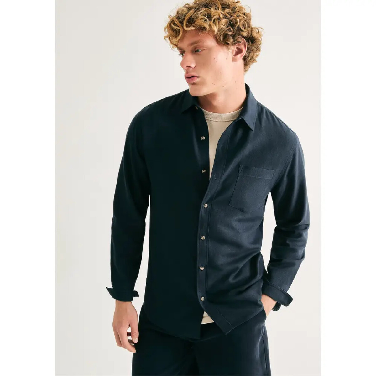 CAMISA MASC - AZUL ESCURO 