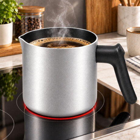 Hervidor Lechera Comet Aluminio Antiadherente 1.5L Plateado