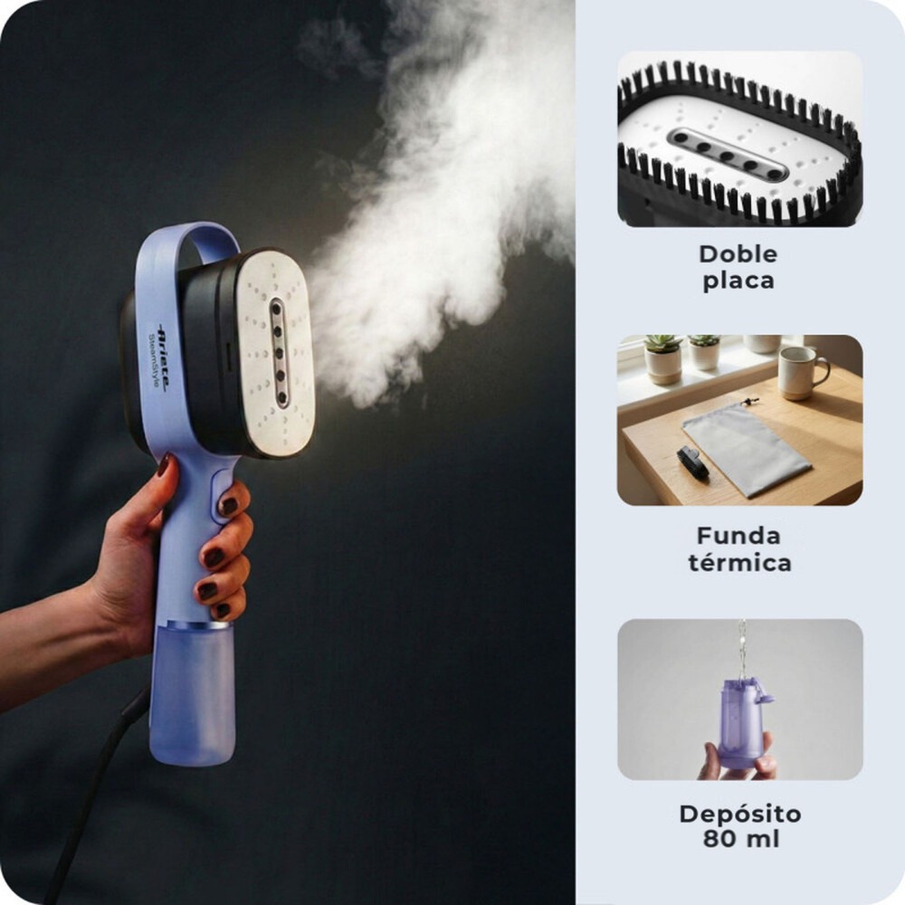 CEPILLO DE VAPOR ARIETE 1200W VIOLETA VIOLET MOD.4301