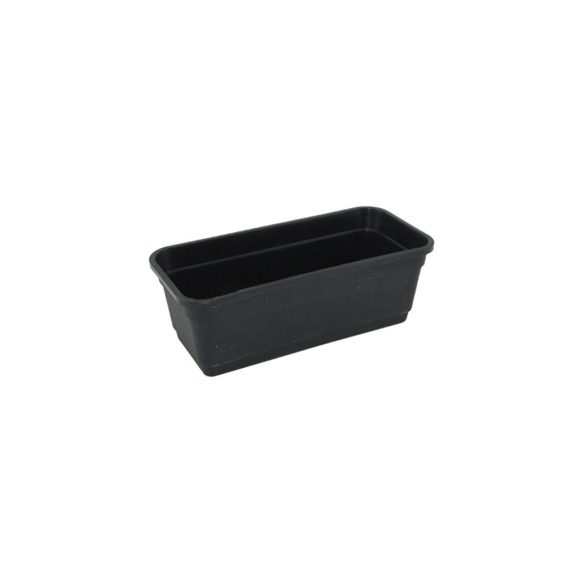 MACETA JARDINERA RECTANGULAR 52X18X14CM - NEGRO 