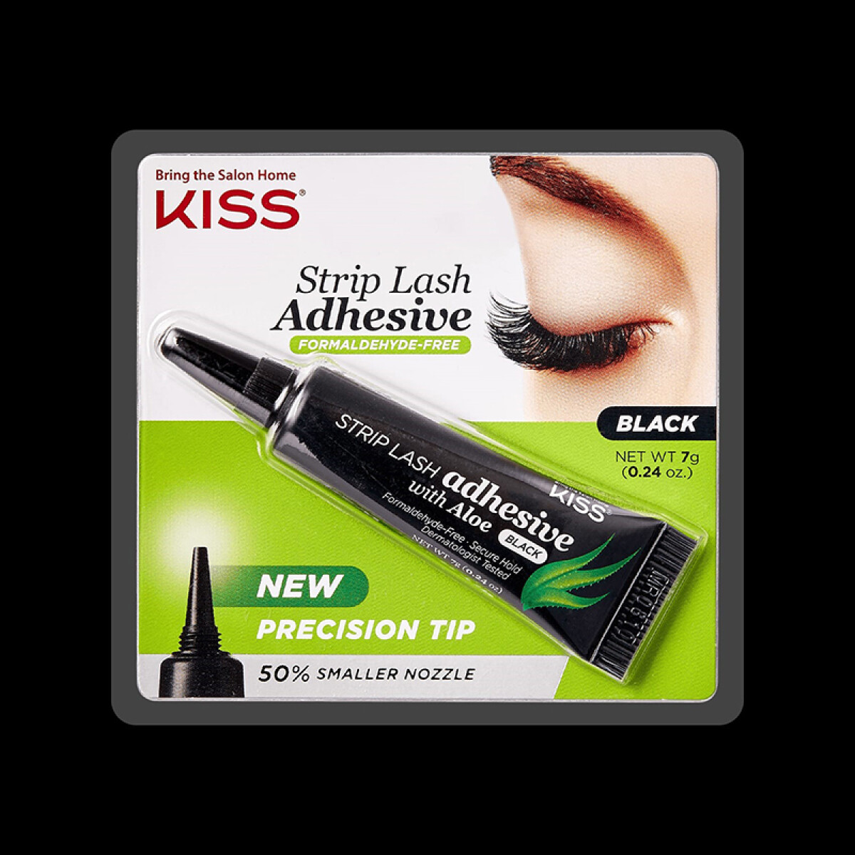 Pegamento para pestañas postizas Kiss - Negro con aloe 