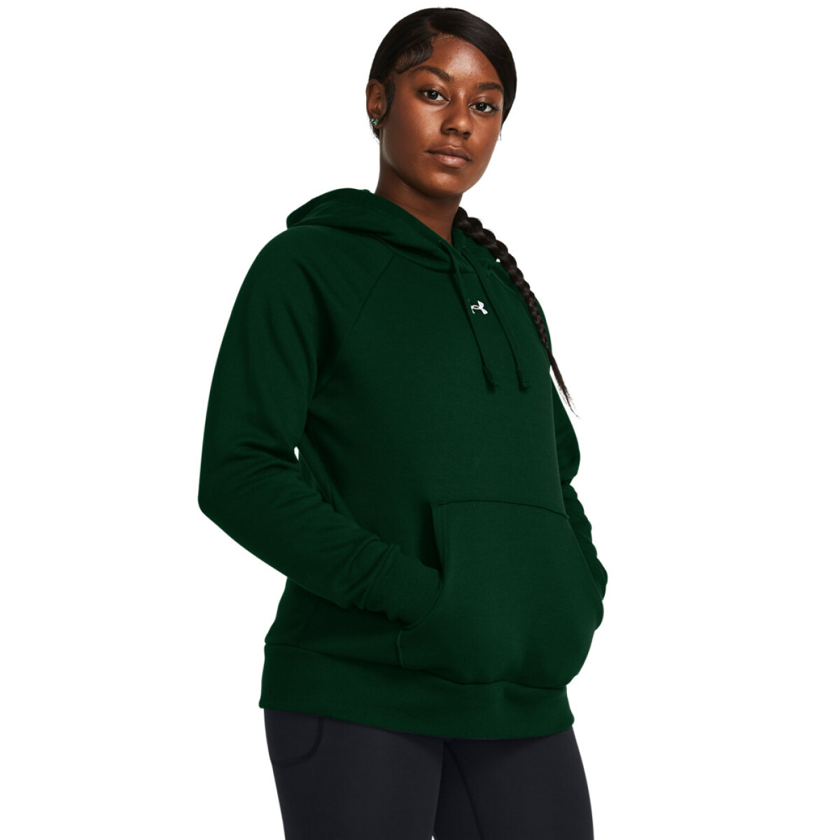 UA Rival Fleece Hoodie-PPL - GRN-301 