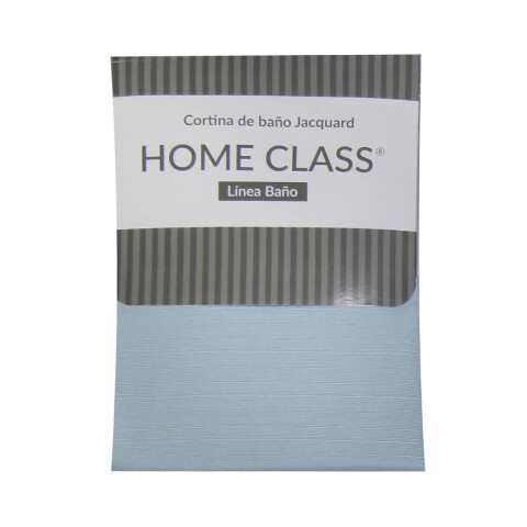 Cortina de Baño Home Class Jacquard Lisa 180 x 180 Cm. CELESTE