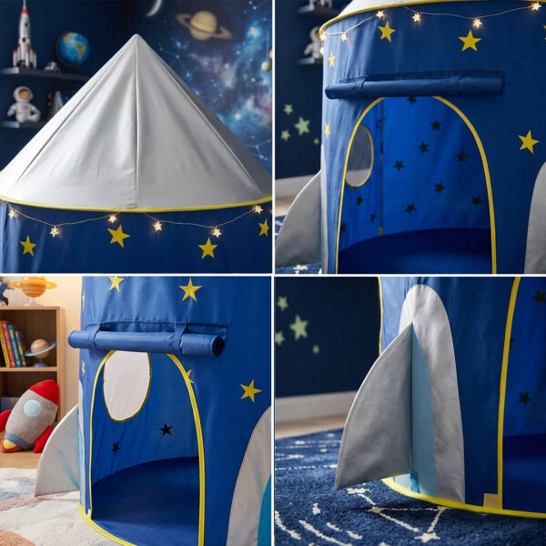 Carpa Casita Infantil Para Niños Casa Tipi Espacio Nave Cohete Espacial Estrellas Imback Color Azul Carpa Casita Infantil Para Niños Casa Tipi Espacio Nave Cohete Espacial Estrellas Imback Color Azul