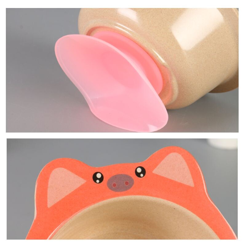 Bowl Para Niños Con Ventosa - Chanchito Bowl Para Niños Con Ventosa - Chanchito