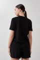 Remera manga corta negro