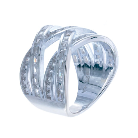 Anillo de plata 925 y circonias. Anillo de plata 925 y circonias.