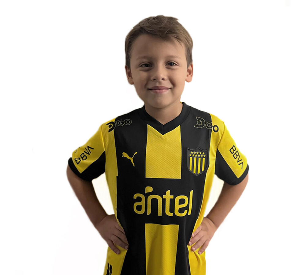 Camiseta Peñarol Kids Amarillo/Negro