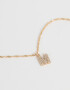 Cadena Corta con Dije De inicial Cadena Corta Con Dije De Inicial - Dorado