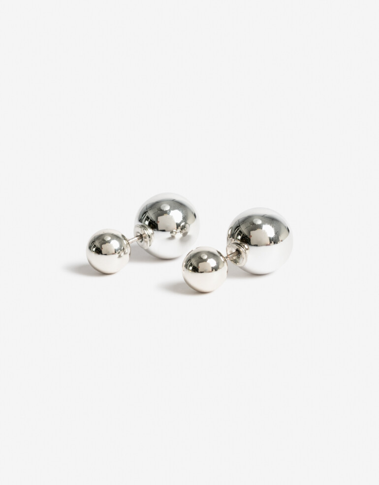 Aros Pasantes Special Price Aros Pasantes Bolones Metal - Plateado Rodio