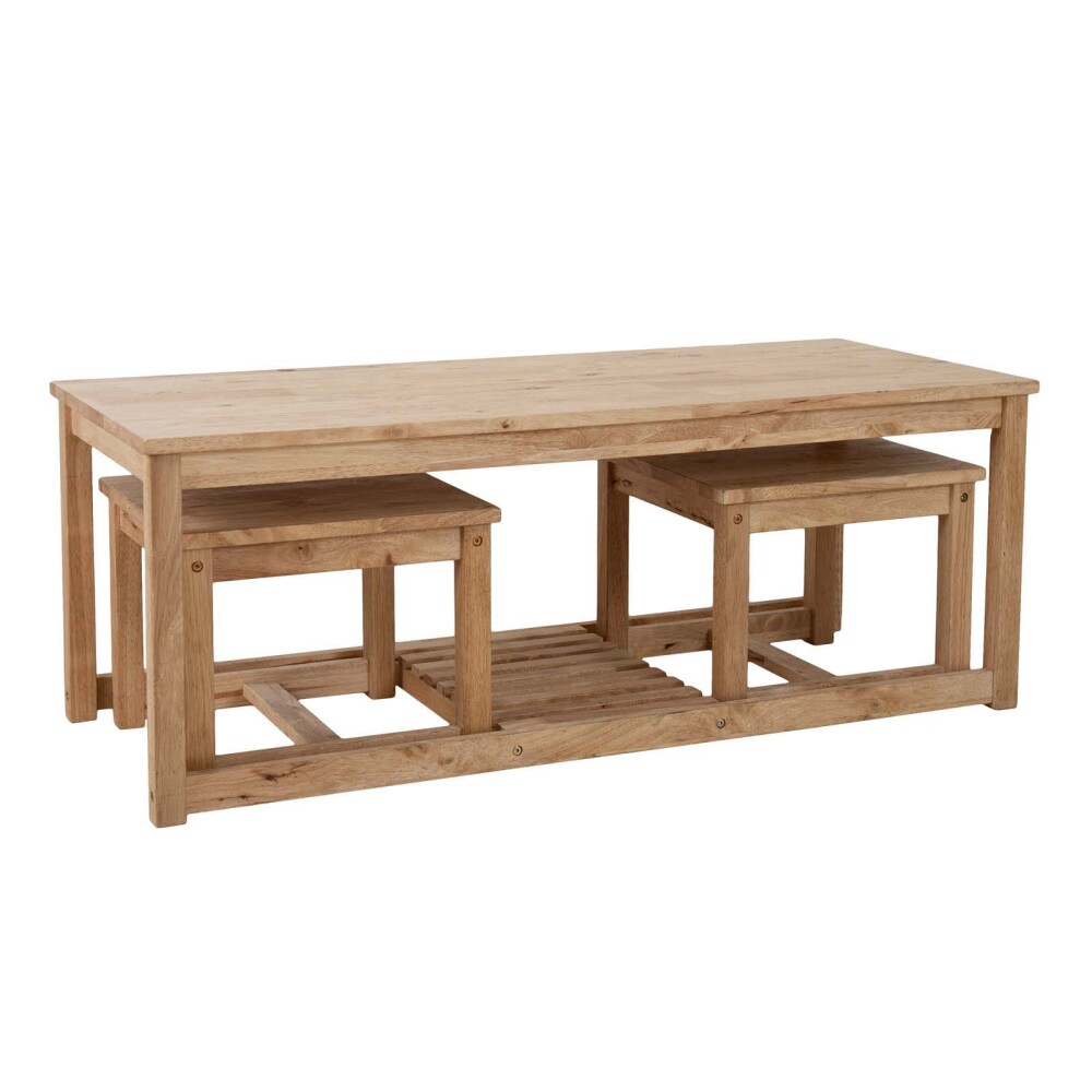 MESA RATONA CENTRAL MADERA NATURAL-BEIGE MONTANA NATURAL