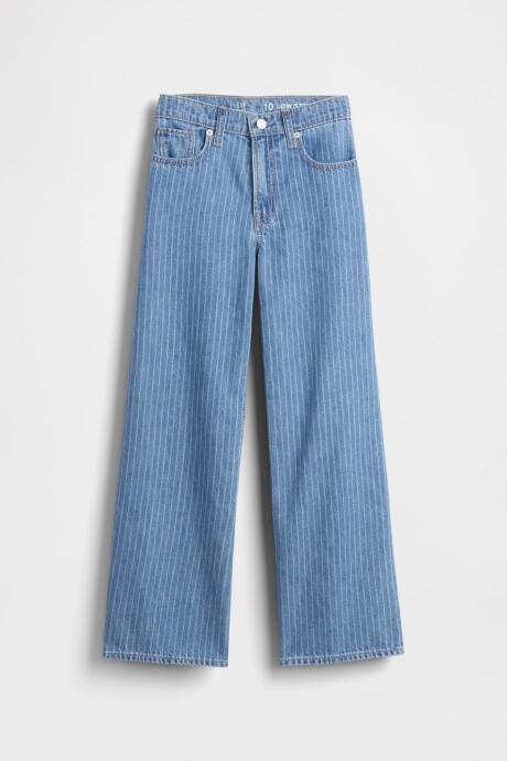 Jean Low Stride Niña Light Wash