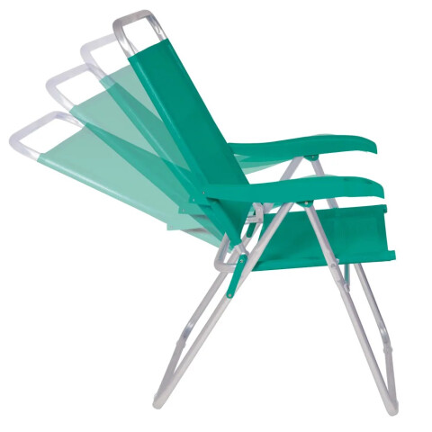 SILLA PLEGABLE DE ALUMINIO BOREAL 4 POSICIONES VERDE 2169 SILLA PLEGABLE DE ALUMINIO BOREAL 4 POSICIONES VERDE 2169