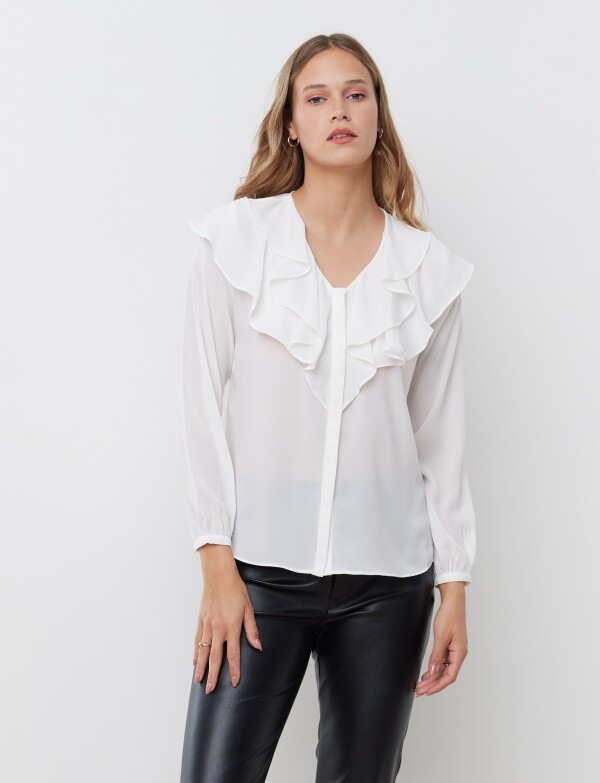 Blusa Volados CRUDO