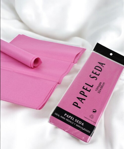 Papel seda 50x66 cm. paquete x 10 FUCSIA
