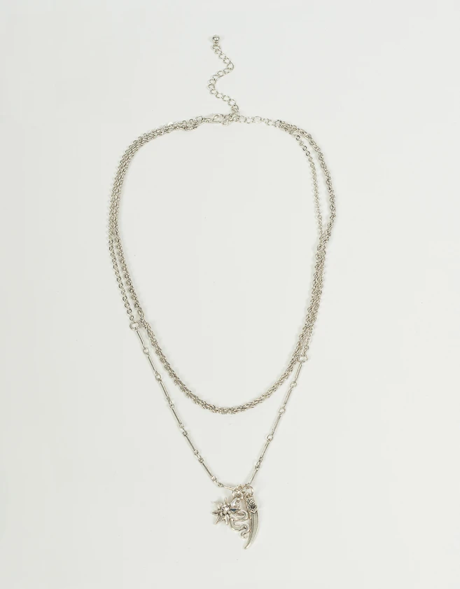 Collares Cortos Bañada en Plata Collar Bañado En Plata - Plateado