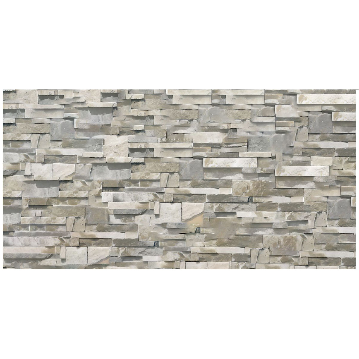 Porcelanato Rectangular Mate Gris Piedra 30X60 Rectificado 