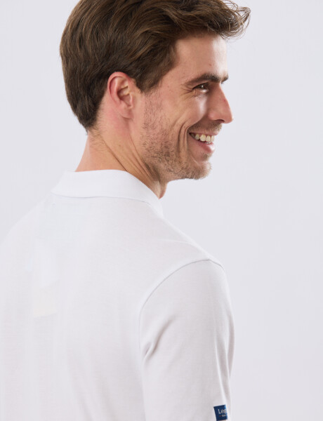 REMERA POLO LISA PIQUÉ Blanco