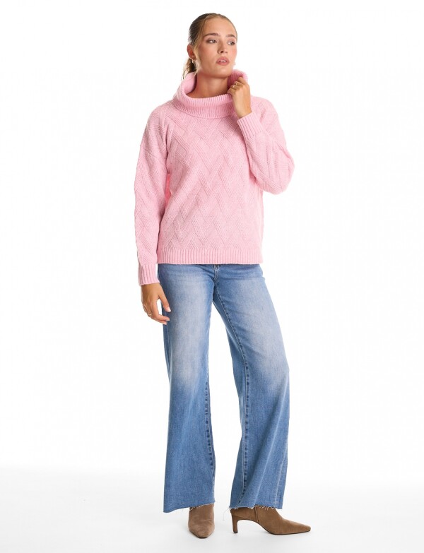 Buzo Cuello Volcado ROSA