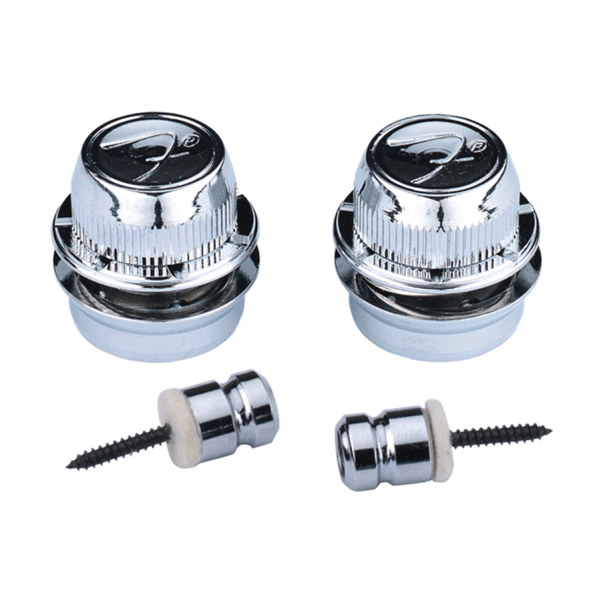 Boton Colgante Fender F Straplock Crhome 