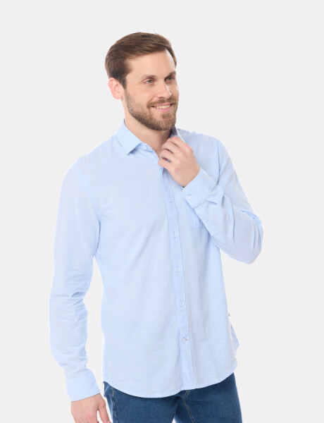 CAMISA DE LINO Azul