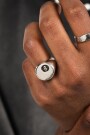 Twojeys 8 Ball Ring Plata Plata
