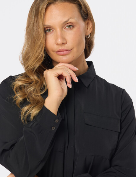 BLUSA MANGA LARGA Negro