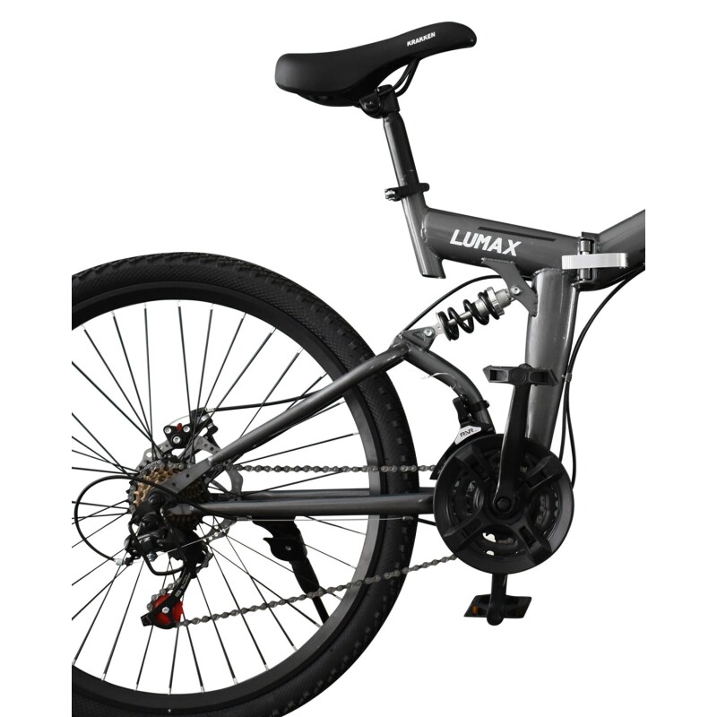 Bicicleta de montaña plegable rodado 26 Lumax Gris