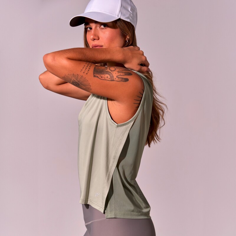Remera Tank Joana de Mujer Verde