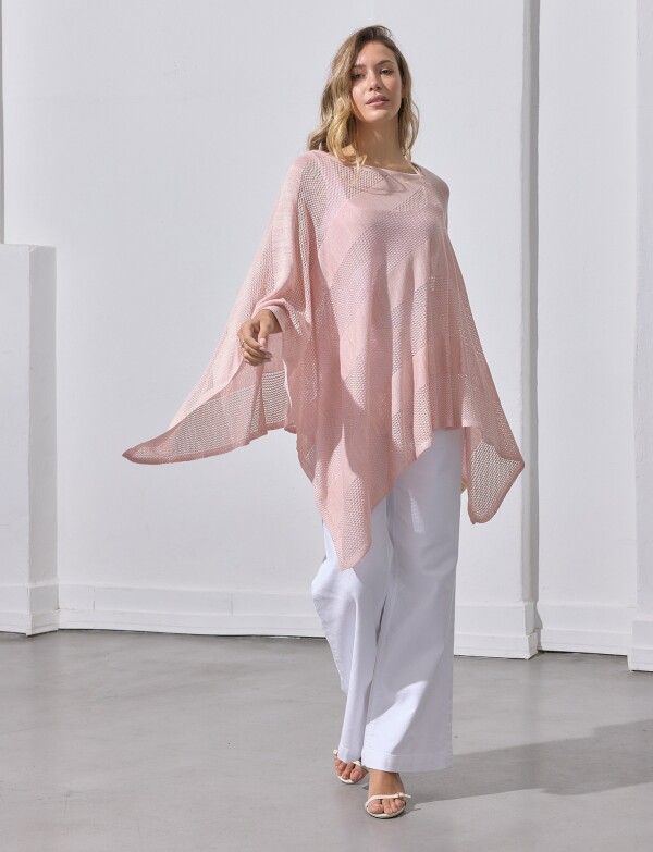 Poncho Lurex ROSA