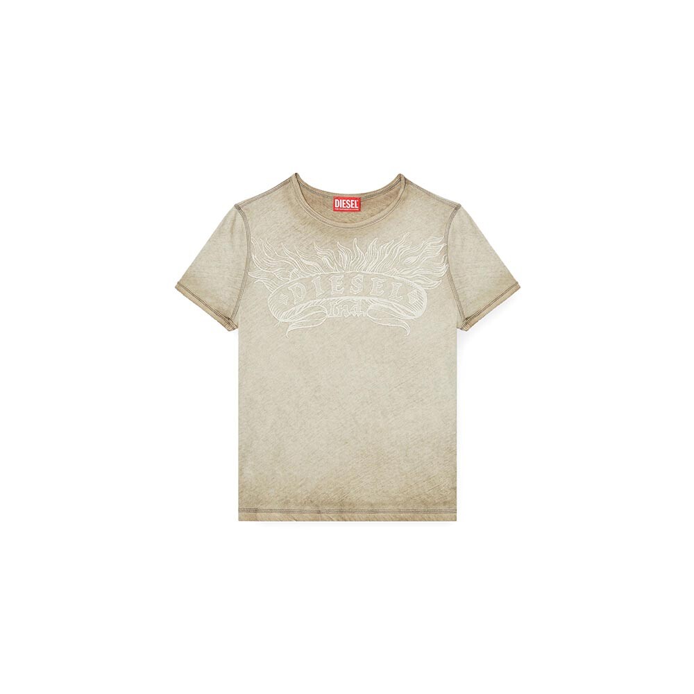 Camiseta Para Mujer T-Uncuties-Long-Aa2 Beige