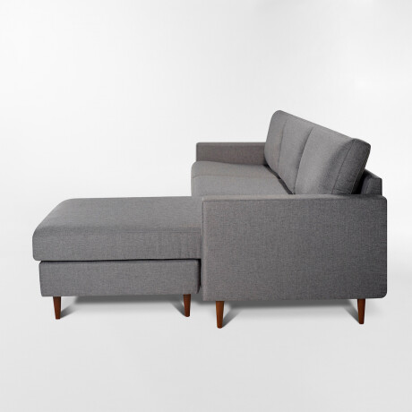 Sofá con chaise SMART Gris - 3 CUERPOS