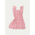 VESTIDO CURTO FEM ROSA/GRAFITO