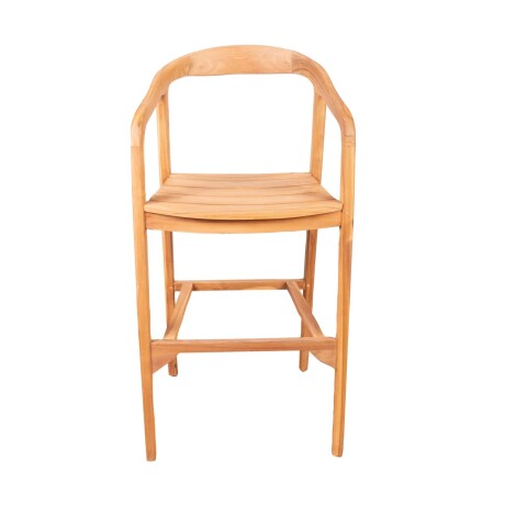 SILLA BAR EXT MADERA NATURAL-BEIGE FUNNY