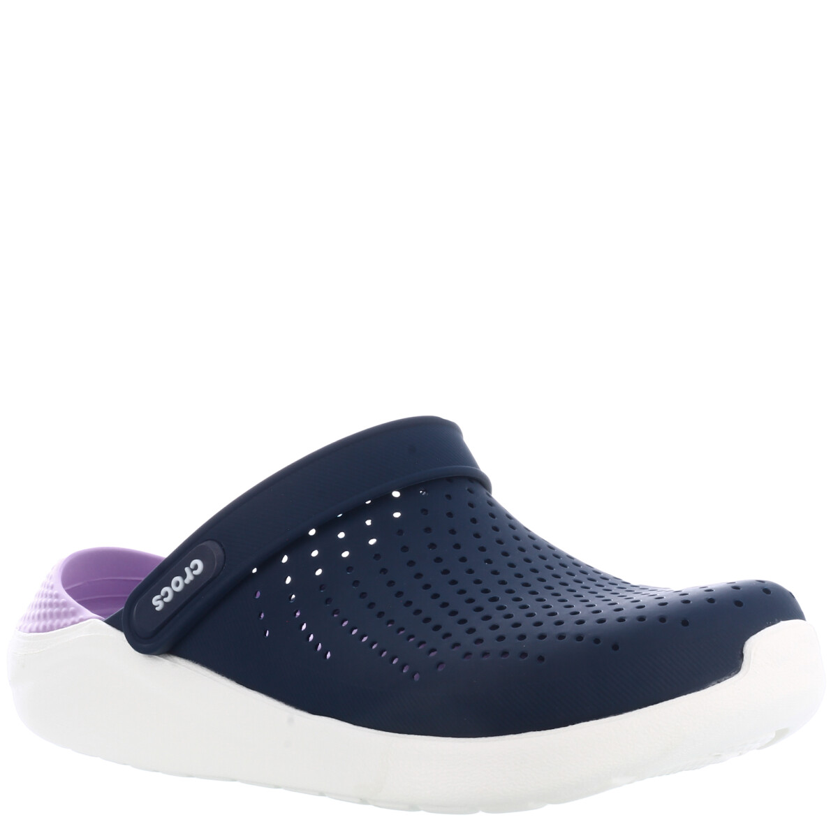 Zuecos de Hombre Crocs Lite Ride - Azul Marino - Violeta Malva 