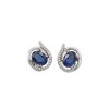 Caravanas Vintage-Plata 925-Piedra Zafiro y Zirconia-CA3059 conpiedra