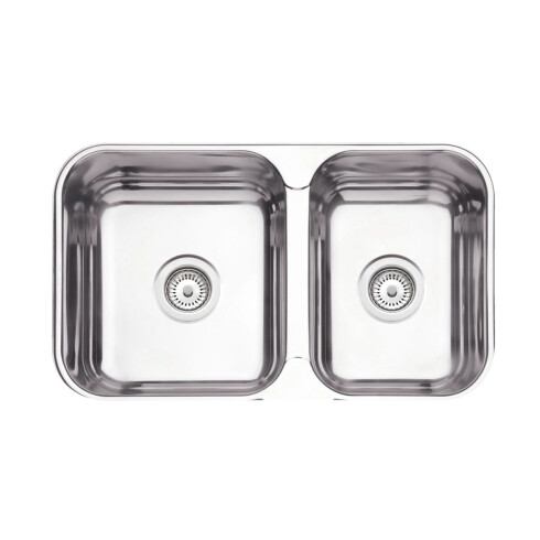 Pileta Y Media De Cocina Brillo 69X40X15 000
