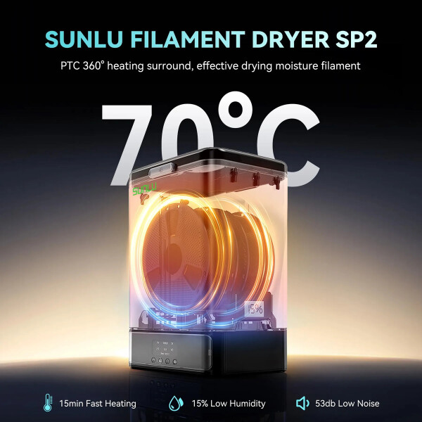 Secador De Filamentos Sunlu Filadryer Sp2 SECADOR FILAMENTOS SUNLU FILADRYER SP2