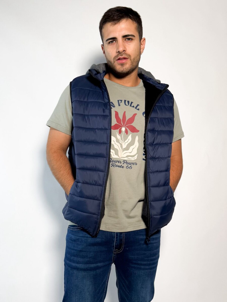 Chaleco con capucha desmontable Timon - Azul 